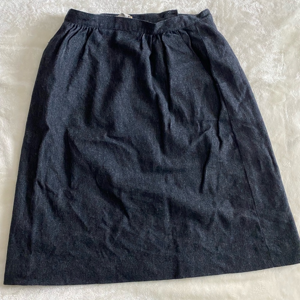 L L Bean Vintage Wool Skirt